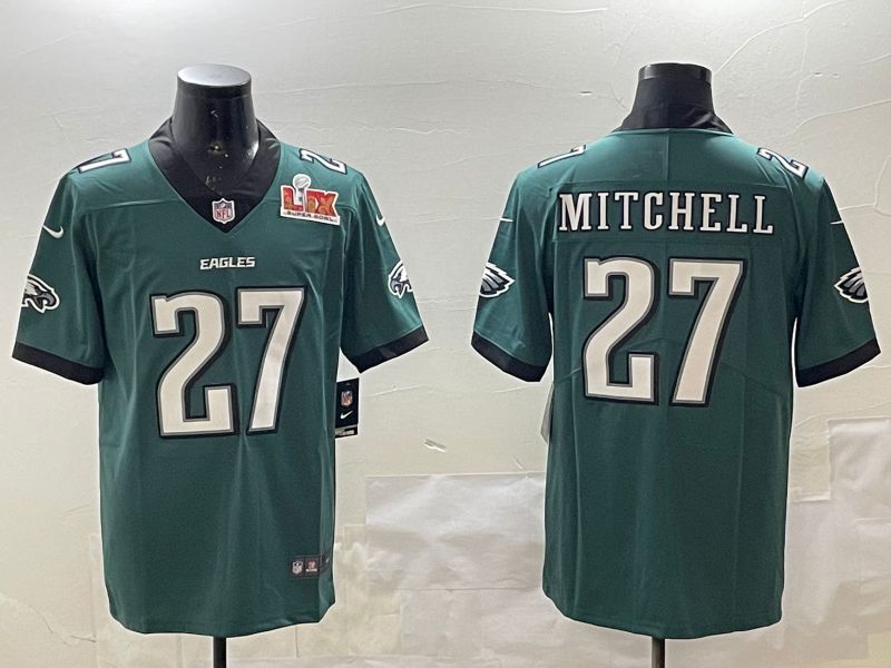Men Philadelphia Eagles #27 Mitchell Green Second generations 2025 Nike Vapor Limited NFL Jersey style 2093